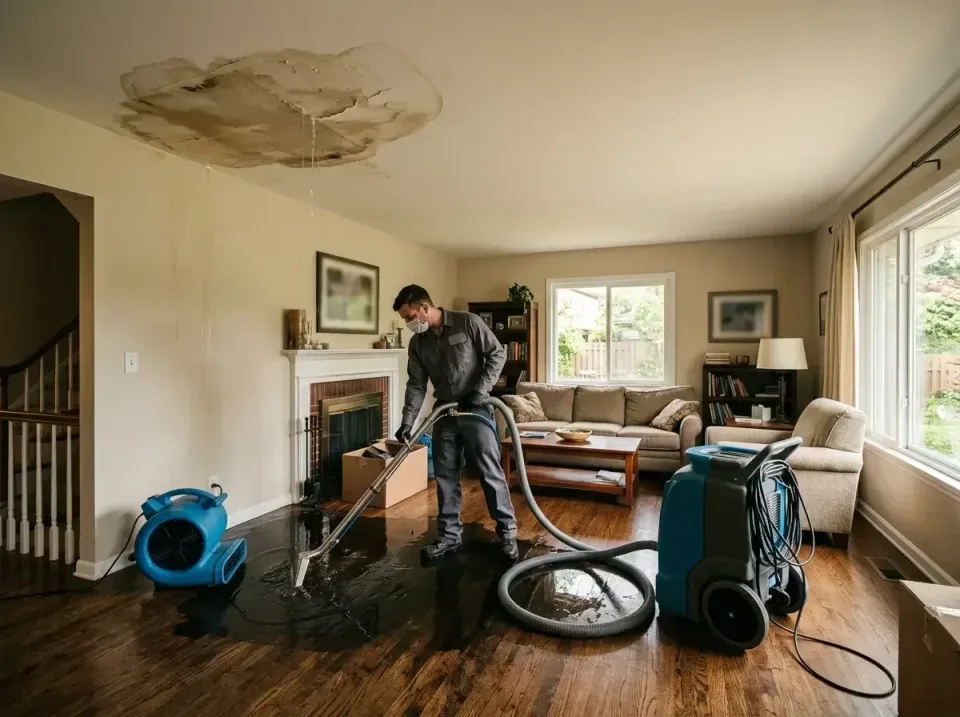 attic-pipe-burst-ceiling-drip-008 — frequently asked questions, Water Damage Restoration & Carpet Care in Ottumwa, IA